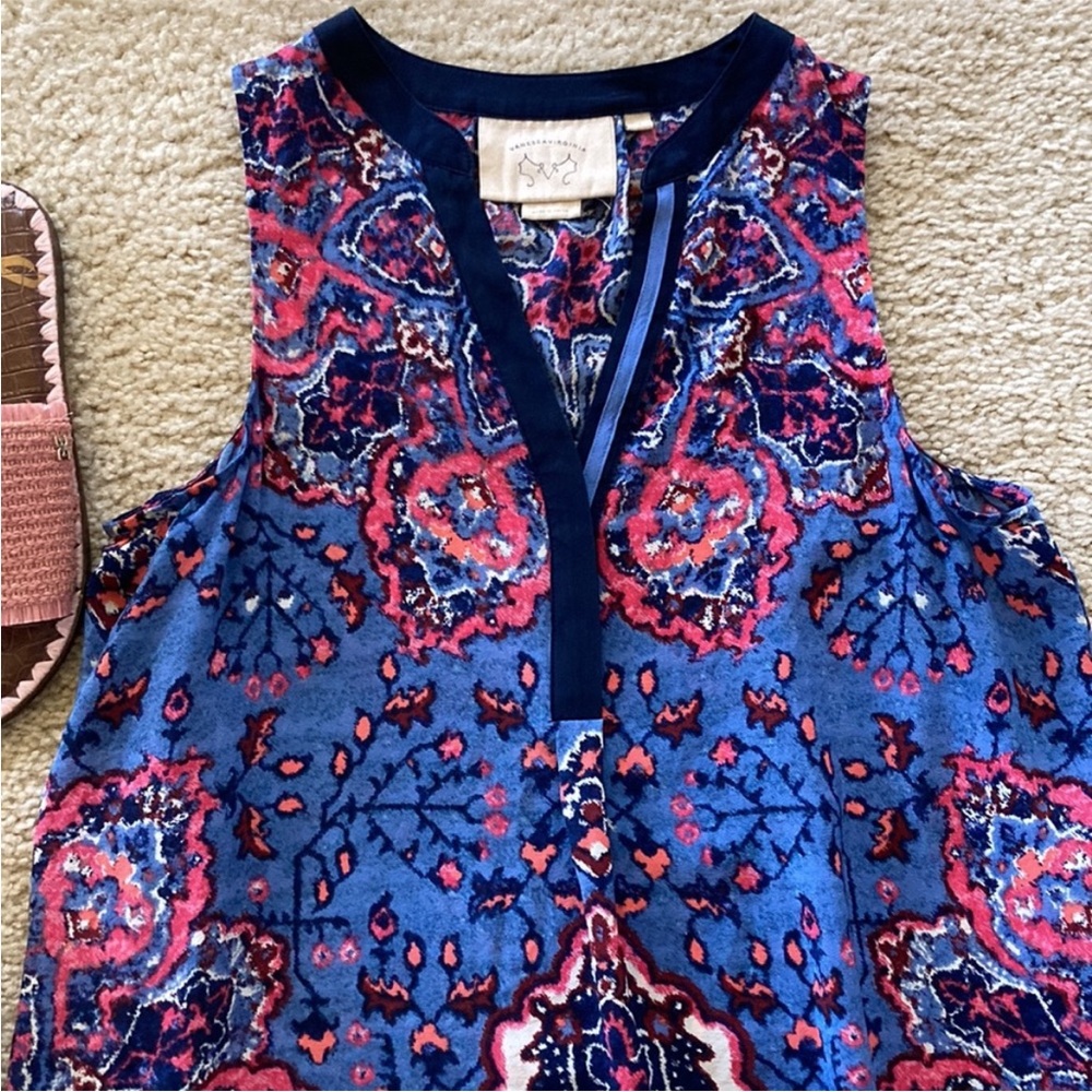 Anthropologie Silk Finn Tank by Vanessa Virginia - Picture 3 of 7